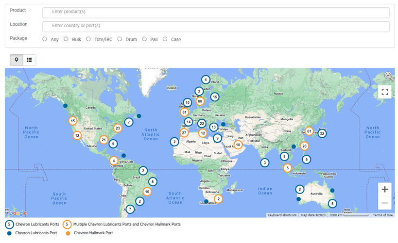 marine lubricant ports